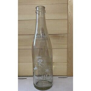 Vintage Snowflake Bottle Beverages 12 Ounce Collectible Rare Pop Soda